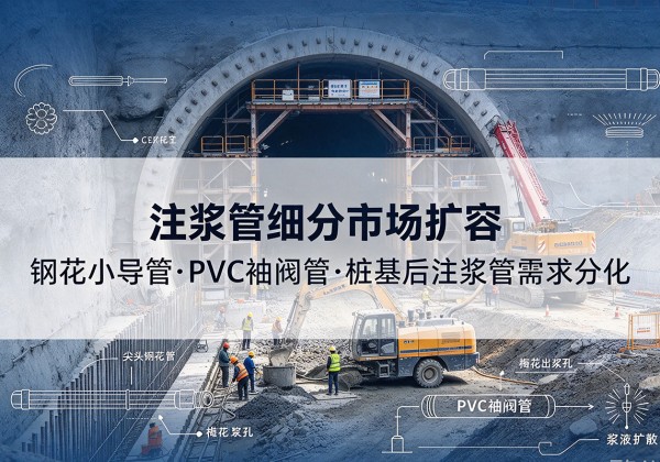 吉木萨尔注浆管细分市场扩容，隧道钢花小导管、PVC 袖阀管、桩基后注浆管需求分化